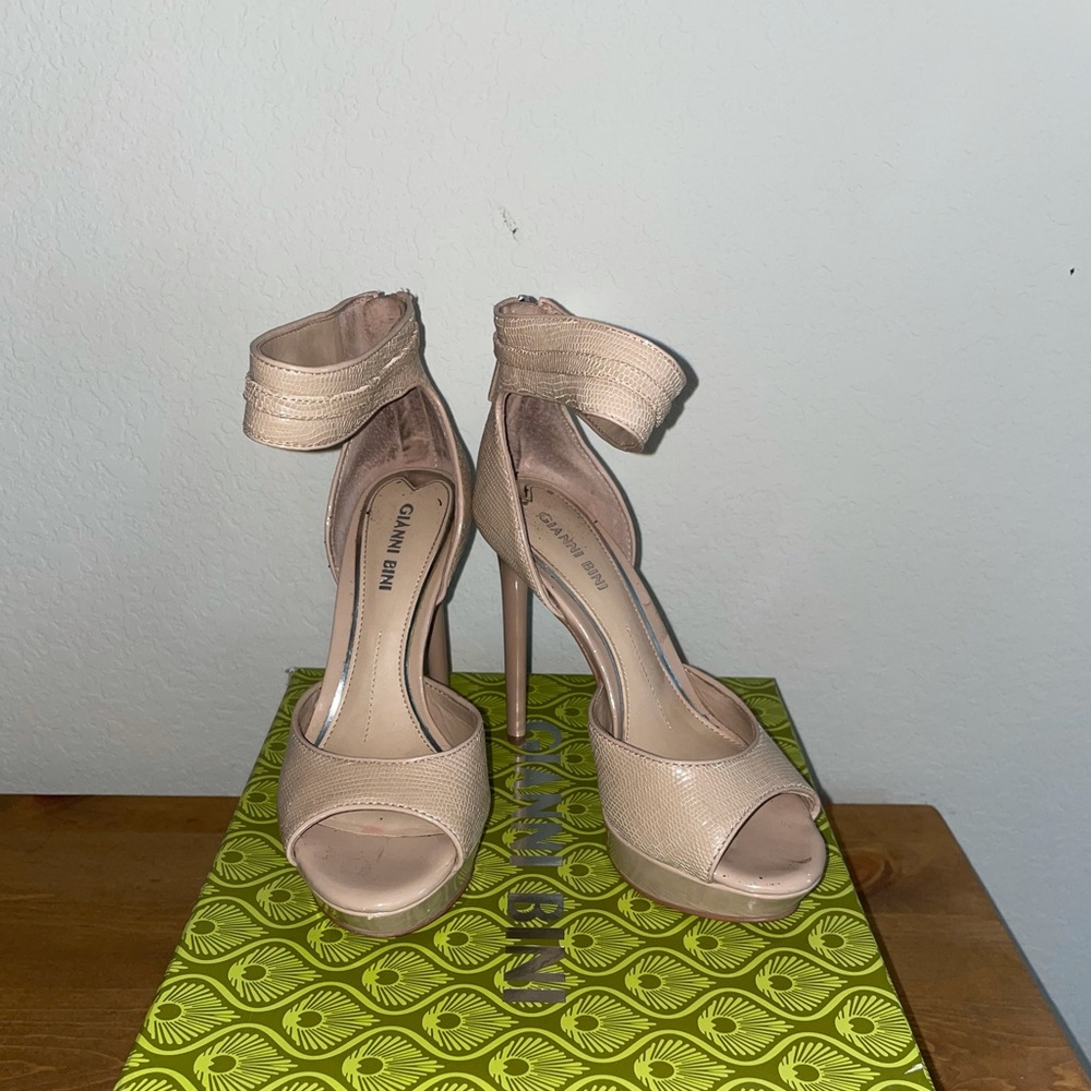 Gianni Binj Nude Heels